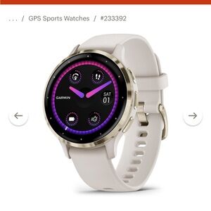 Garmin Venu 3S in gold